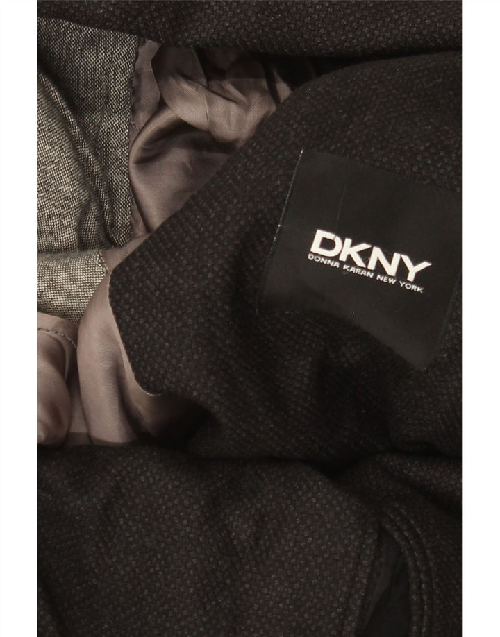 Jachetă Dkny pentru bărbați cu 2 nasturi, UK 38, lână neagră medie