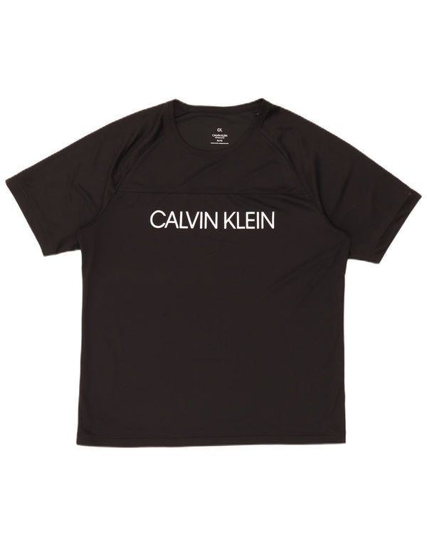 Tricou grafic Calvin Klein pentru bărbați Top XL Poliester negru