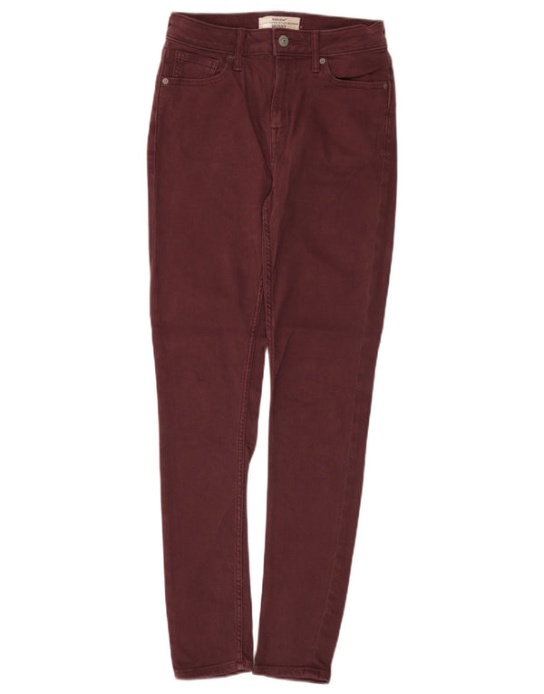 White Stuff Blugi skinny pentru femei UK 8 Small W28 L29 Bumbac burgundy