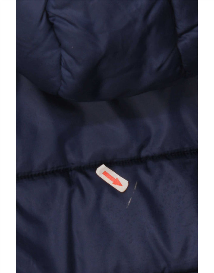 Jachetă căptușită cu glugă Superdry pentru femei UK 10 Small, bleumarin, poliester
