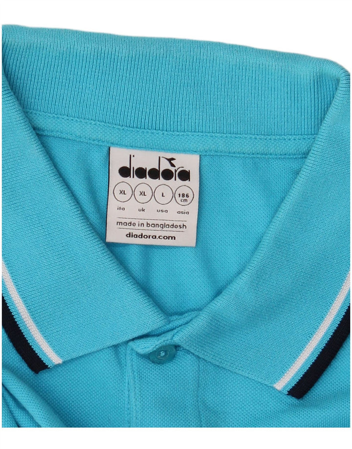 Tricou polo pentru bărbați Diadora XL Albastru