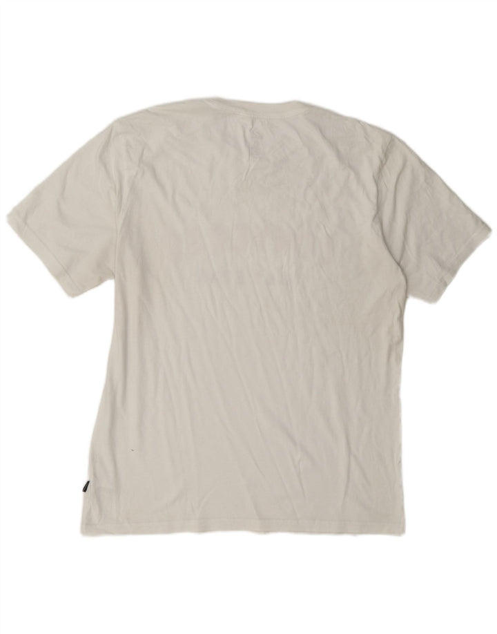 Tricou grafic Converse pentru bărbați Top mare din bumbac alb