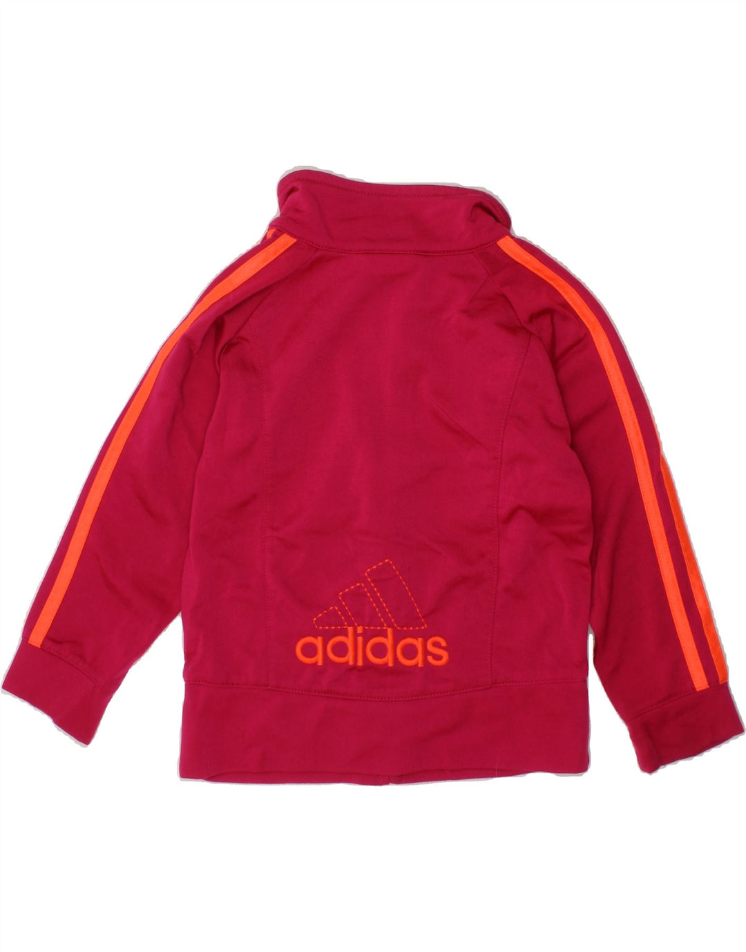 ADIDAS Girls Tracksuit Top Jacket 2-3 Years Pink Polyester Vintage Adidas and Second-Hand Adidas from Messina Hembry 