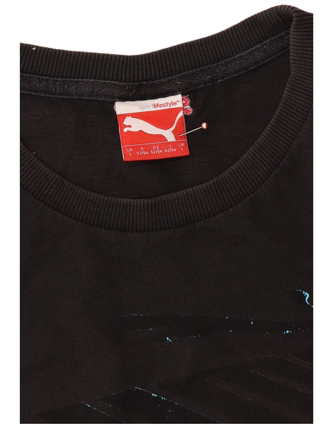 Tricou grafic PUMA pentru bărbați Top mare negru