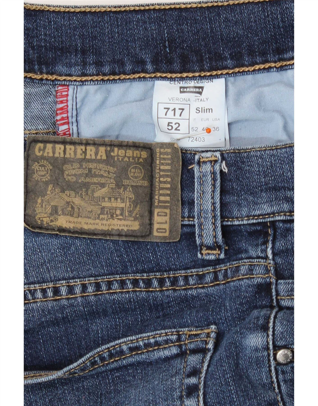 Blugi pentru bărbați Carrera 717 Slim W36 L31 Bumbac albastru