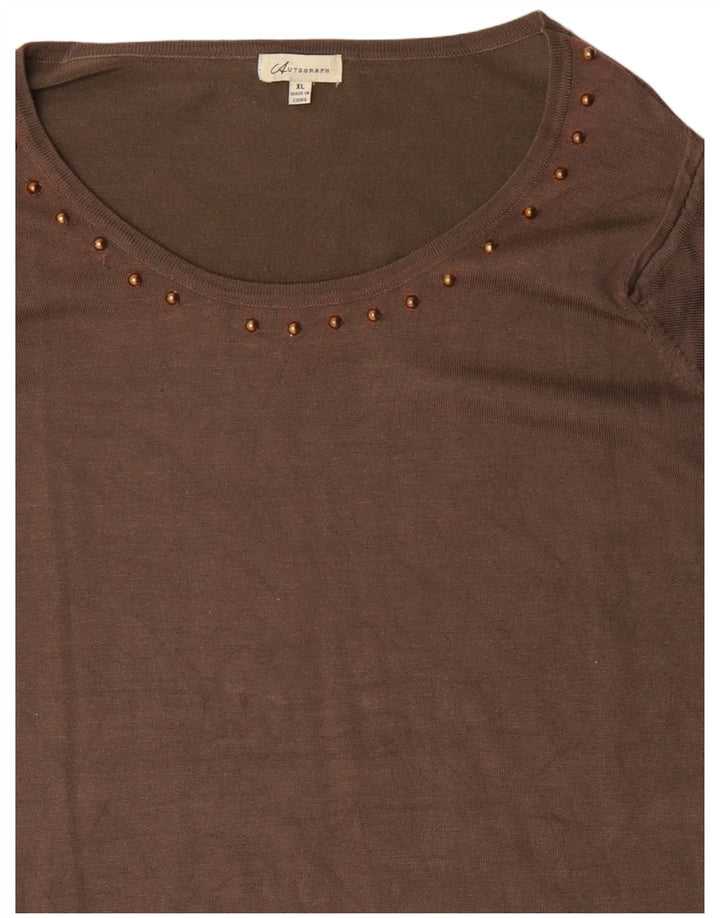 MARKS & SPENCER Rochie Jumper Autograph pentru femei UK 18 XL Viscoză gri