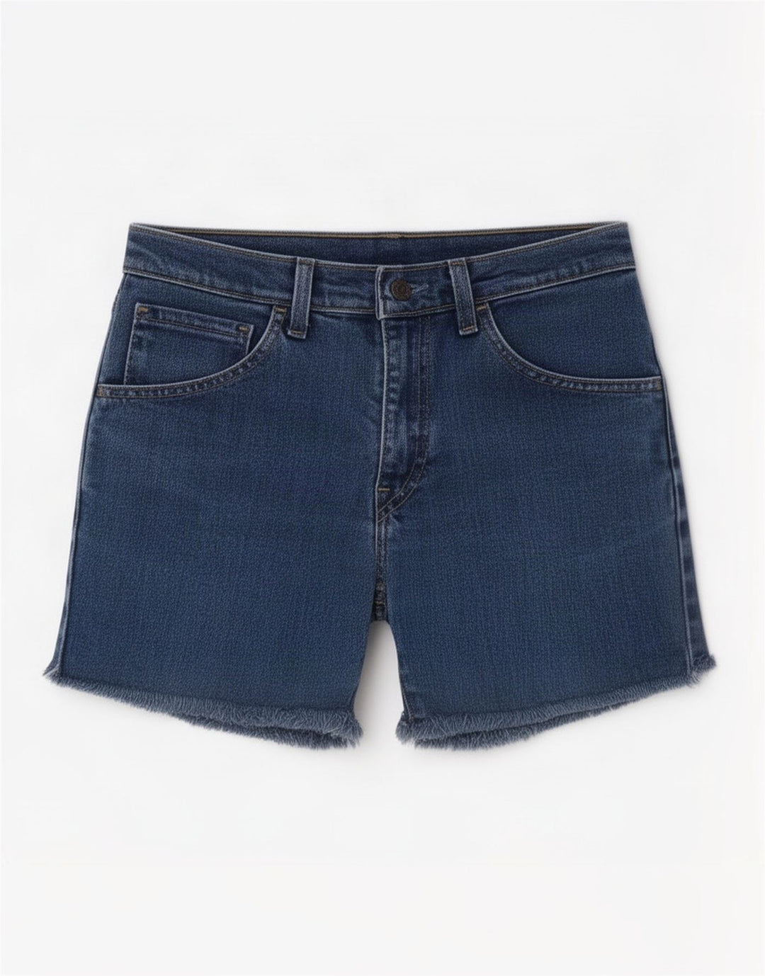 Pantaloni scurți Levi's din denim pentru femei W28, bumbac albastru mediu