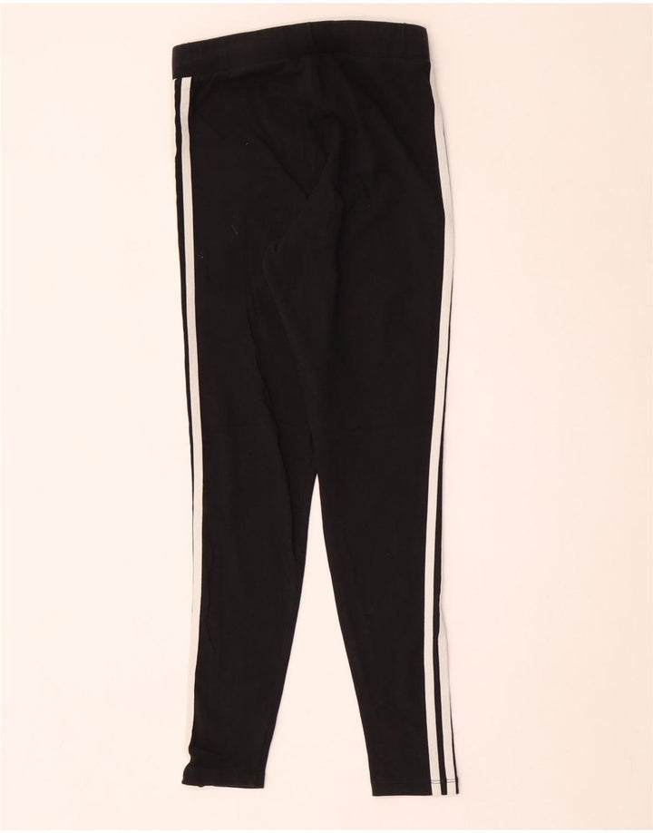 Leggings pentru femei Adidas UK 12, bumbac mediu negru