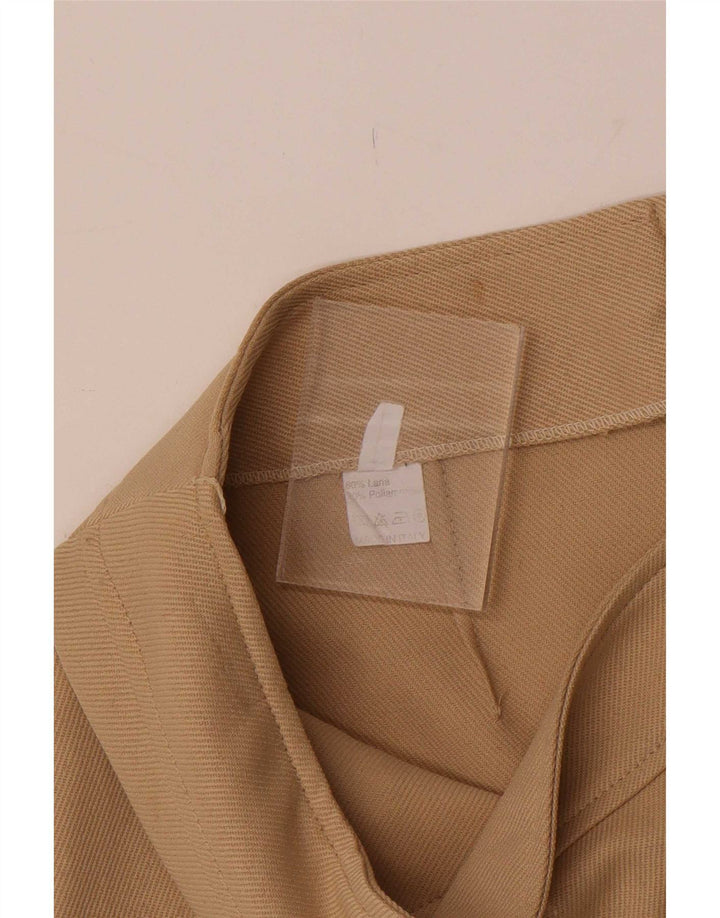 Fusta mini vintage pentru dama mare W30 bej lana