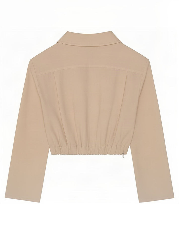 Bluză cu mânecă lungă pentru femei Zara UK 10 Small Off White