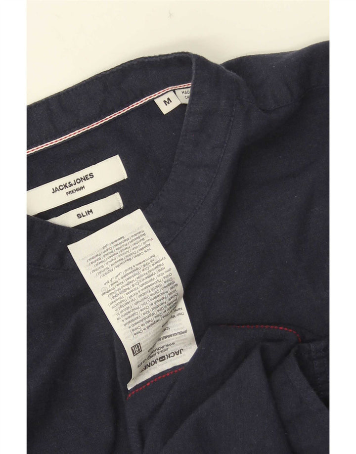 Cămașă pulover Jack & Jones pentru bărbați, bumbac, albastru bleumarin mediu