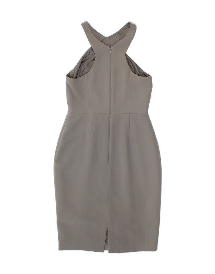CALVIN KLEIN Womens Bodycon Dress US 2 XS Grey Polyester Vintage Calvin Klein and Second-Hand Calvin Klein from Messina Hembry 