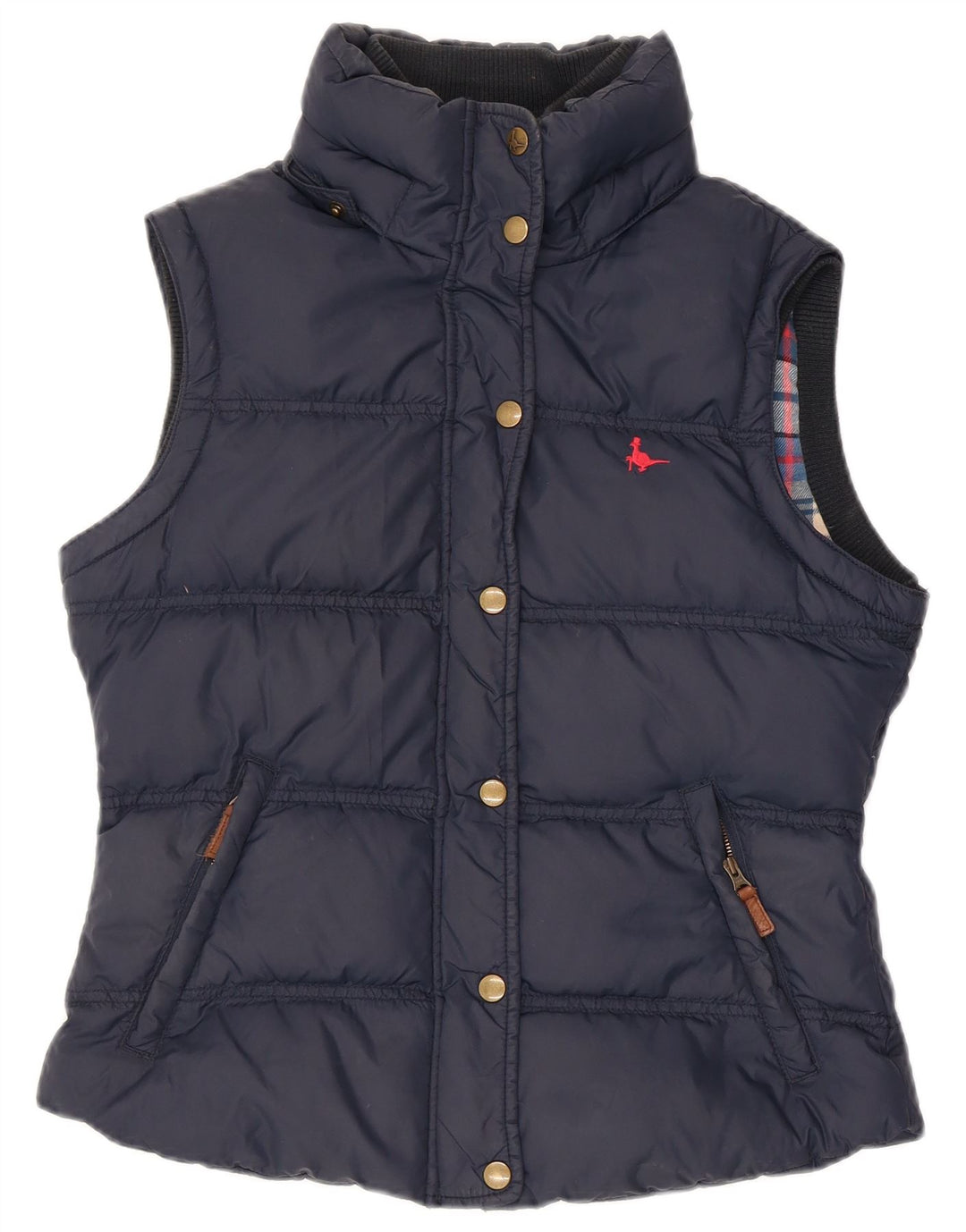 JACK WILLS Gilet căptușit pentru femei UK 10 Small Navy Blue Marine