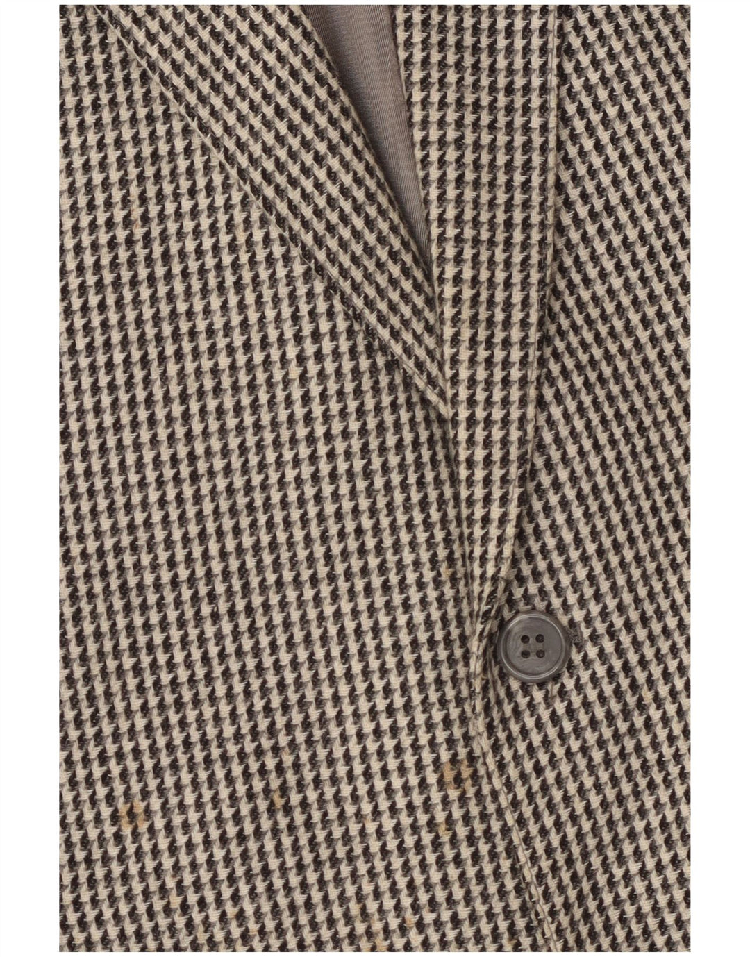 Jachetă vintage pentru bărbați cu 2 nasturi, UK 40, lână mare gri Houndstooth