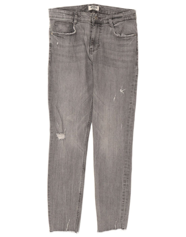 Blugi skinny dama ZARA EU 40 Medium W30 L26 Bumbac gri