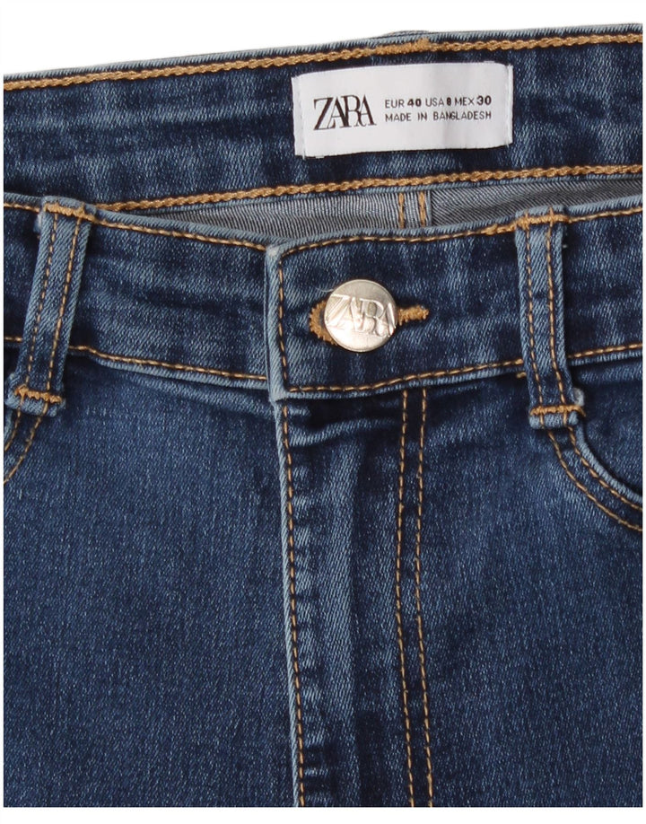 Blugi skinny dama Zara EU 40 Medium W30 L27 Albastru
