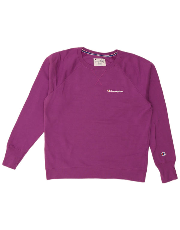 Pulover cu grafic pentru femei Champion UK 16 Poliester violet mare