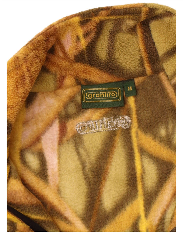 Pulover VINTAGE pentru bărbați, cu model abstract, cu fermoar și gât, din lână, mediu multicolor