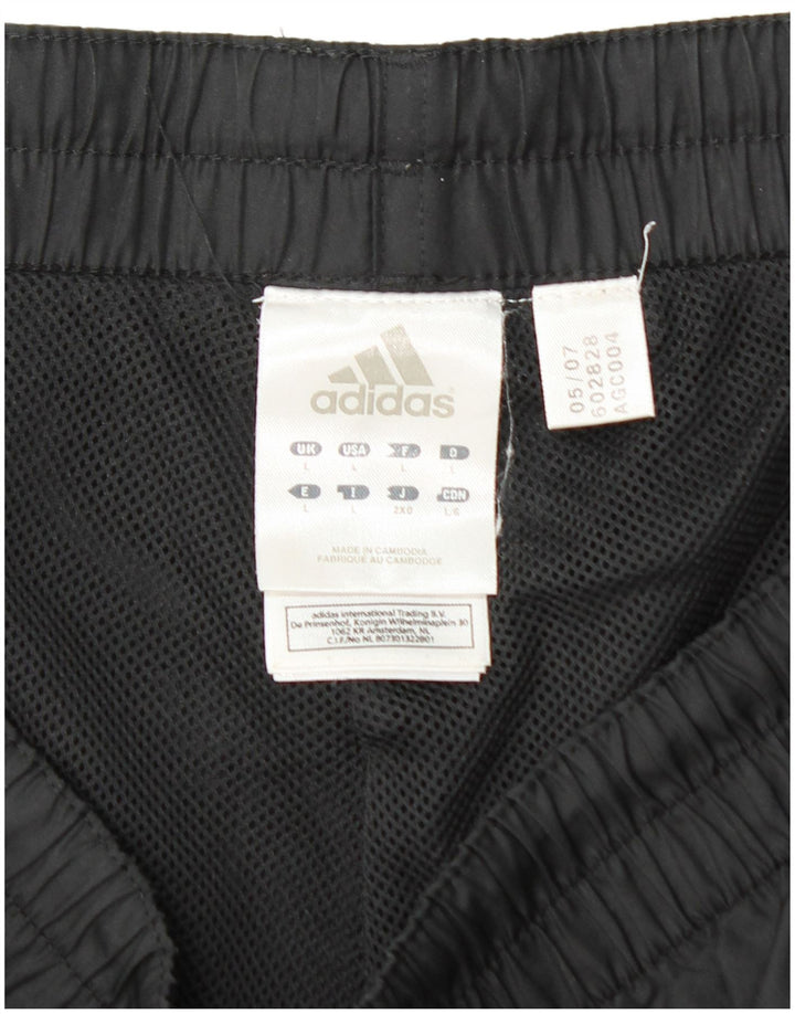Pantaloni de trening pentru bărbați ADIDAS Pantaloni de jogging, mari, negru, poliester