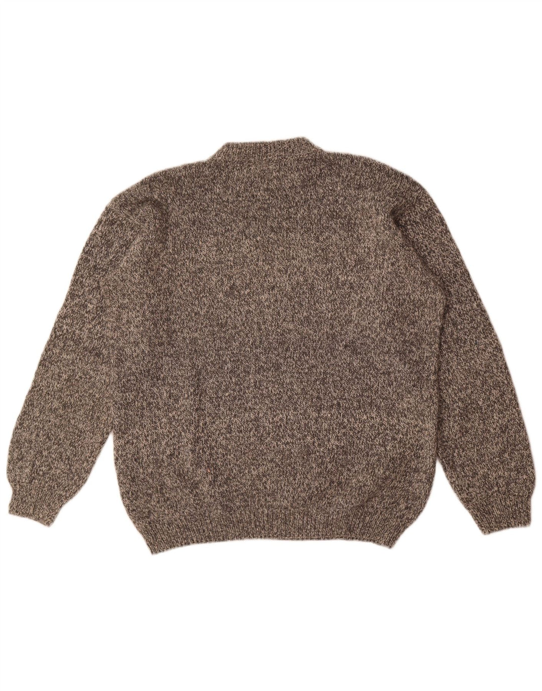 Pulover vintage pentru bărbați cu gât roșu, XL, gri