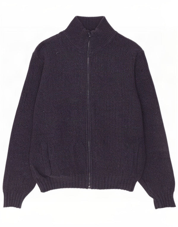 Pulover cardigan pentru bărbați L.L.Bean, lână mare, albastru
