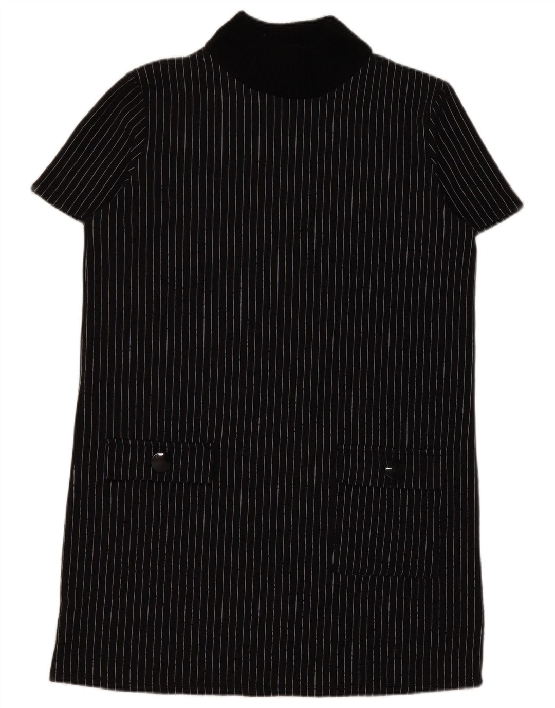 Rochie Schimbată pentru Damă Zara UK 16 Mare Neagră Pinstripe