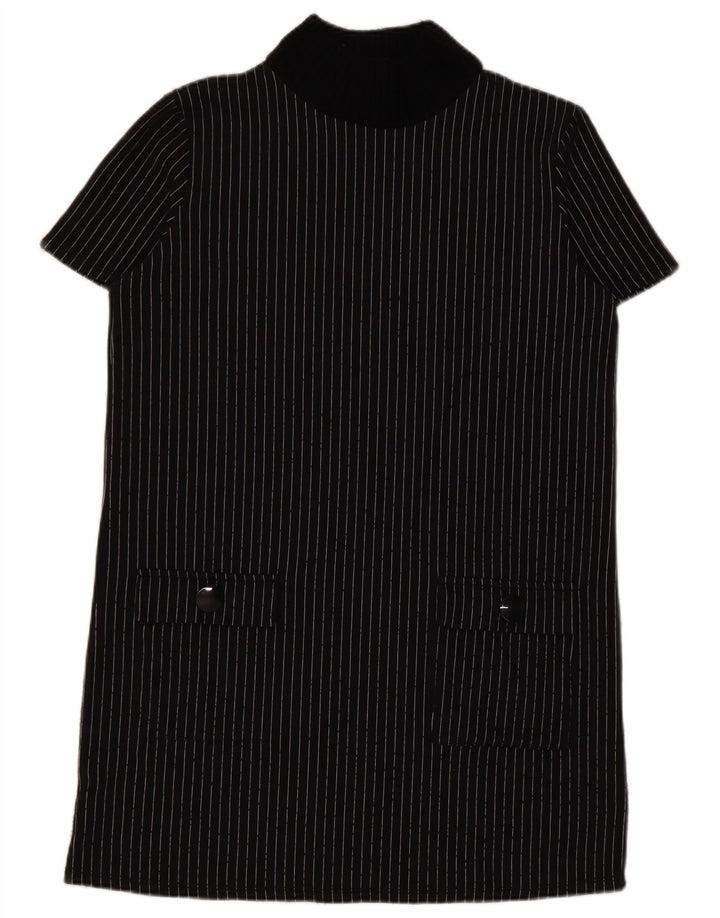 Rochie Schimbată pentru Damă Zara UK 16 Mare Neagră Pinstripe