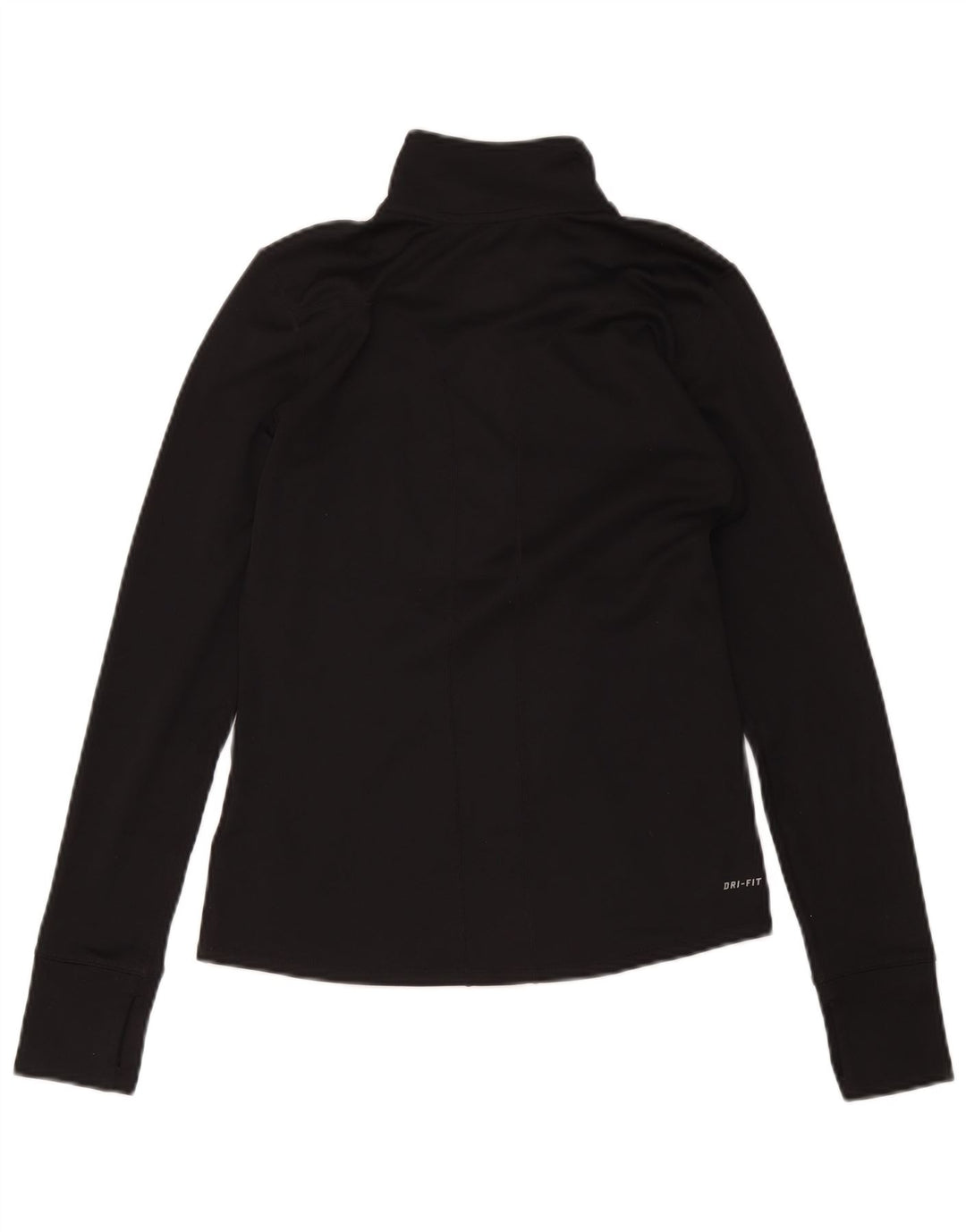 Top de trening Nike Dri Fit Zip Neck Pullover pentru femei UK 10 Small Black