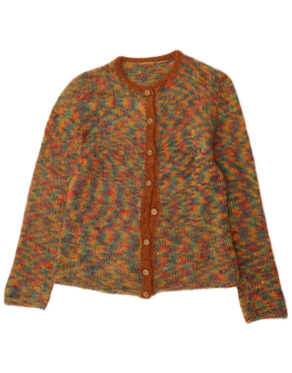 Pulover Cardigan Vintage pentru Damă UK 12 Medium Multicolor Pete