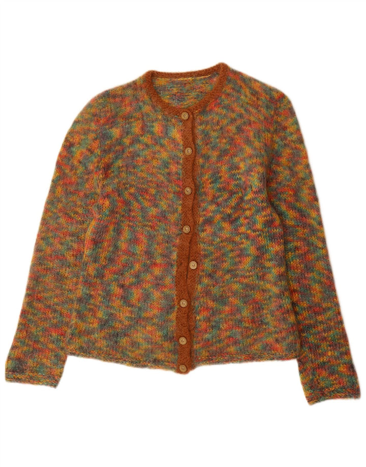 Pulover Cardigan Vintage pentru Damă UK 12 Medium Multicolor Pete