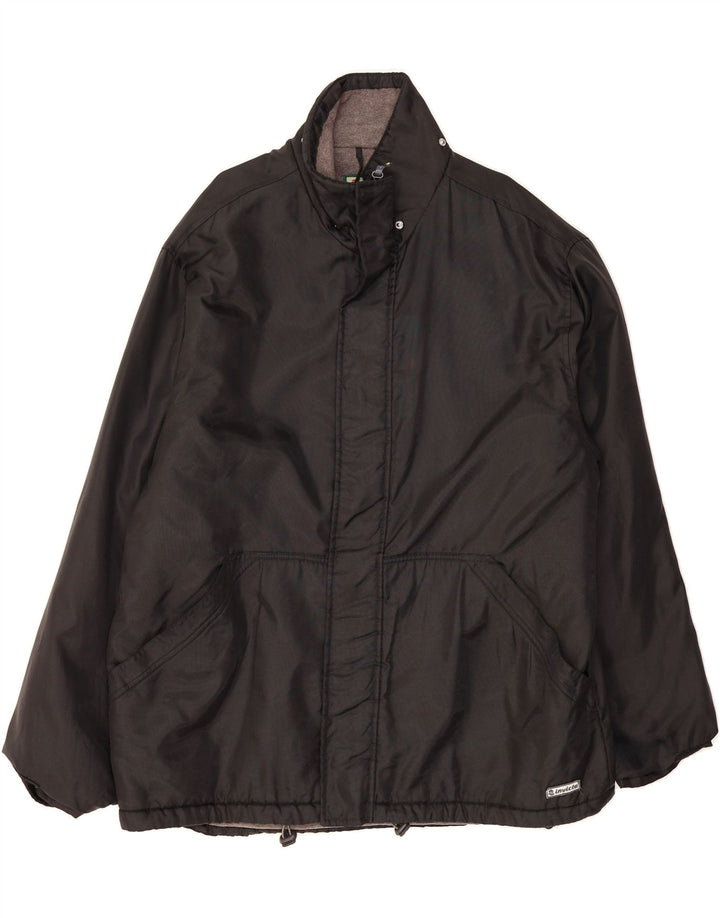 INVICTA Mens Windbreaker Jacket UK 42 XL Black Polyamide Vintage Invicta and Second-Hand Invicta from Messina Hembry 