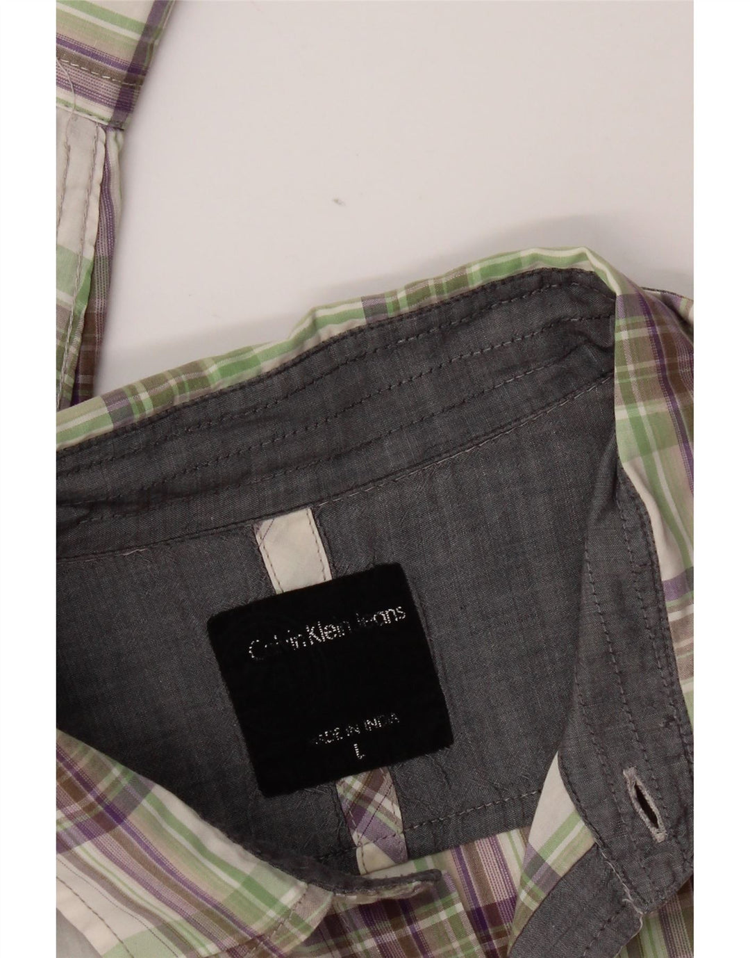 Cămașă pentru bărbați Calvin Klein Jeans, cu carouri mari, multicolore