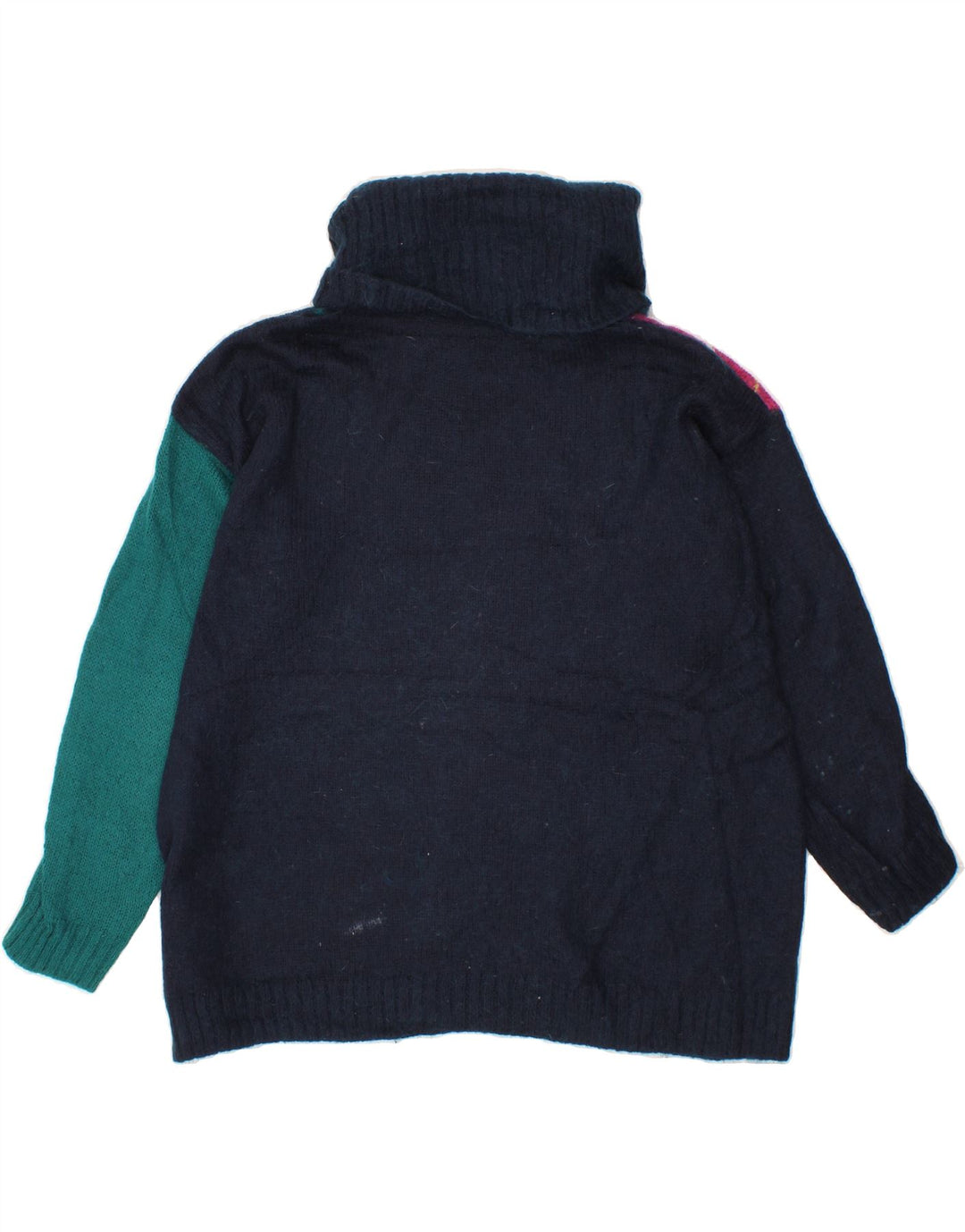 Pulover cu gât rulat pentru femei BENETTON UK 14 Medium Bleumarin