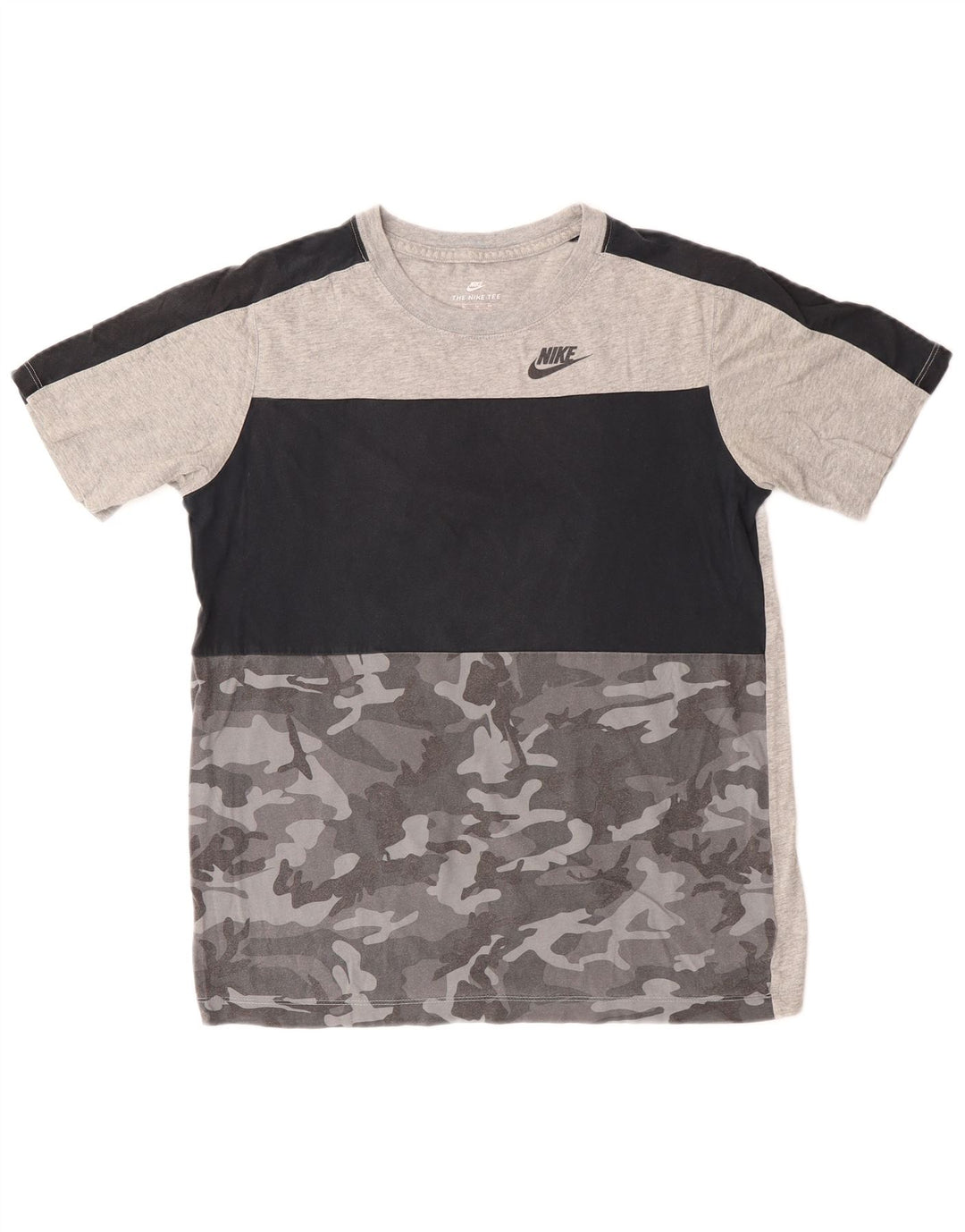 Tricou pentru băieți Nike Top 13-14 ani XL Camuflaj gri