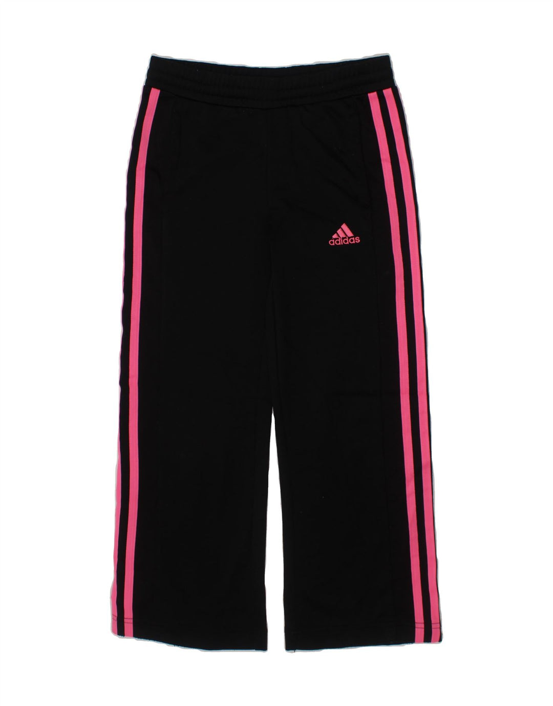 ADIDAS Girls Tracksuit Trousers 5-6 Years  Black Polyester Vintage Adidas and Second-Hand Adidas from Messina Hembry 