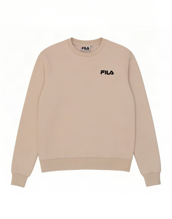 Pulover supradimensionat pentru femei Fila UK 6 XS Bumbac alb