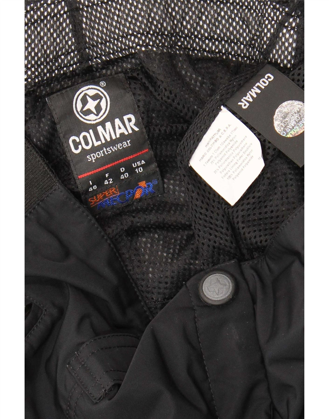 Pantaloni de schi Colmar pentru femei US 10 Large W30 L30 Poliamidă neagră
