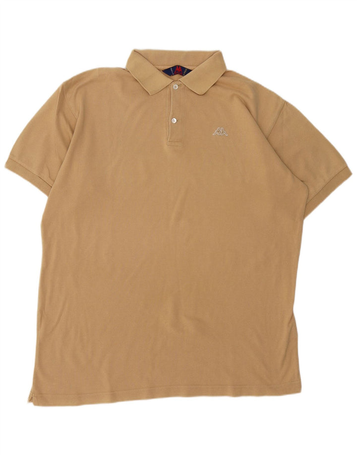 KAPPA Cămașă Polo XL Bej Bumbac