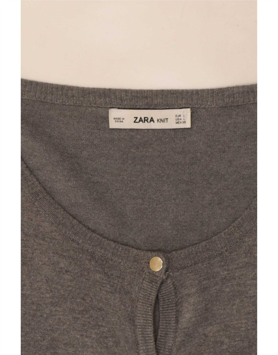 Pulover cardigan pentru femei Zara UK 14 mare gri