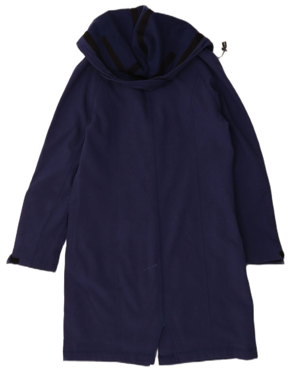 Pelenă de ploaie cu glugă pentru femei Marks & Spencer UK 14 Medium Bleumarin