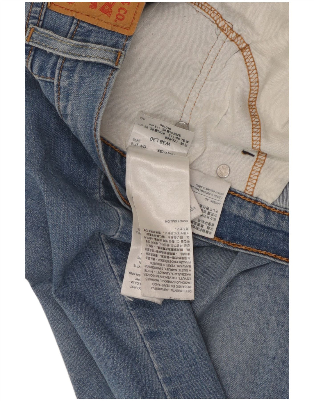 Blugi Levi's 511 Slim pentru bărbați W38 L30 Bumbac albastru