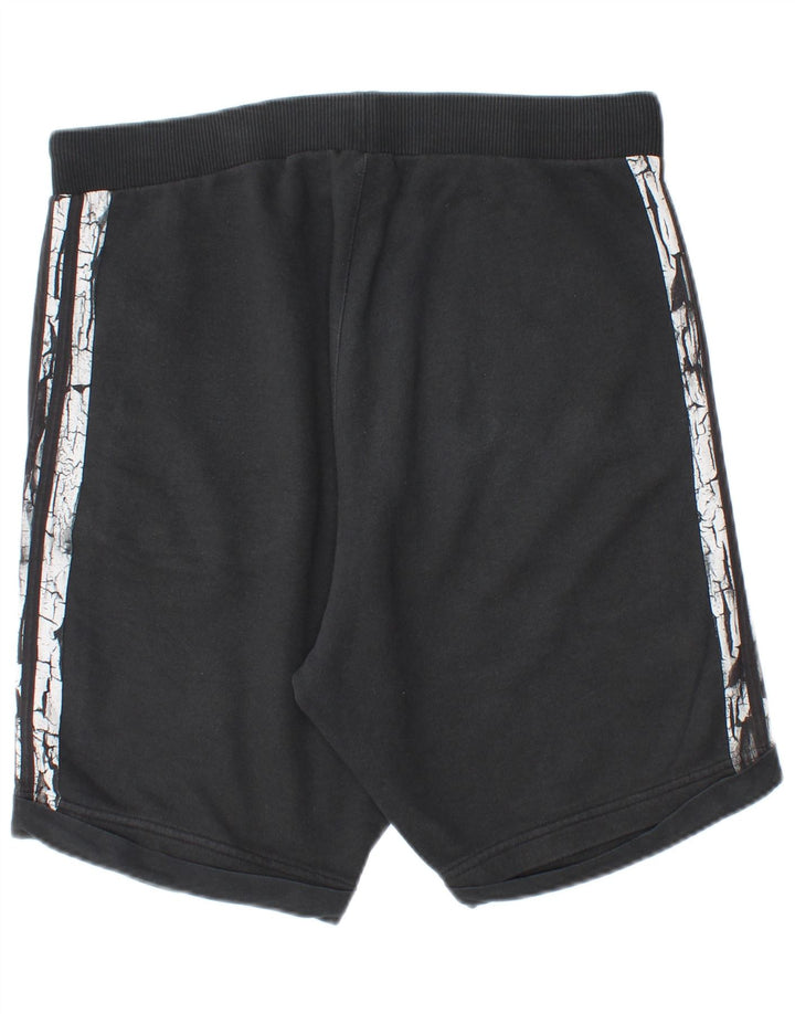 Pantaloni scurți sport pentru bărbați Adidas, bumbac mediu negru