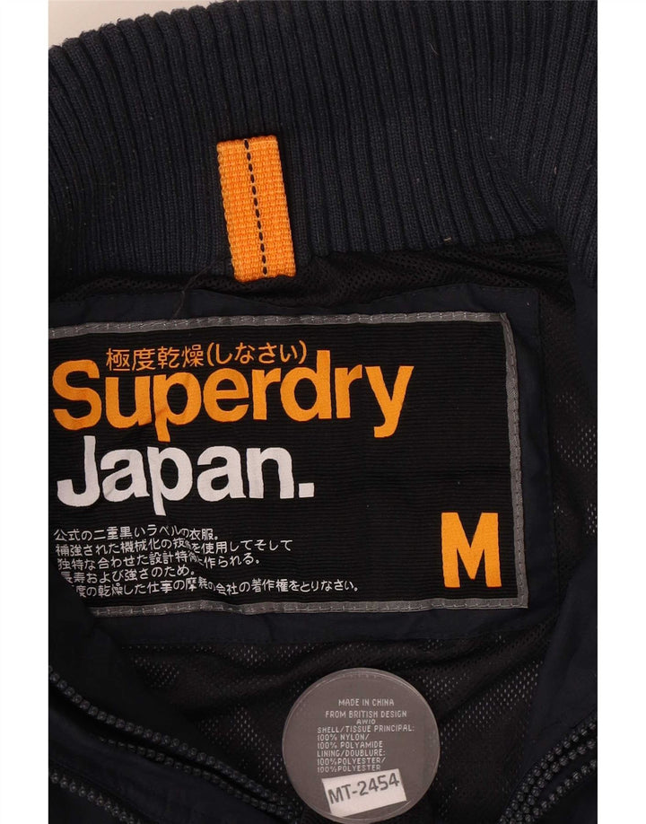 Jachetă de ploaie grafică Superdry pentru femei UK 14 Medium Navy Blue Marine