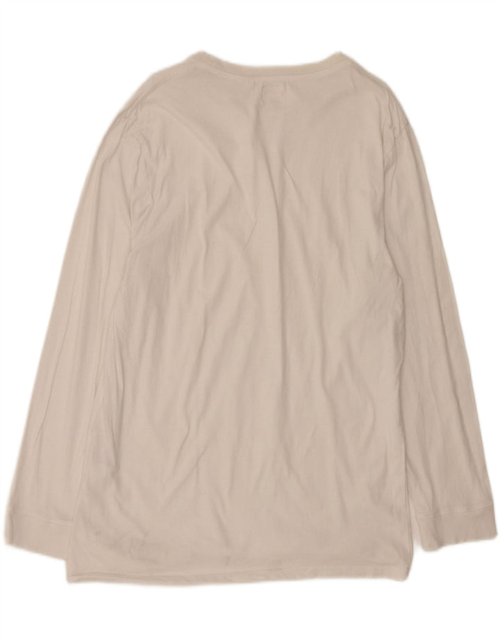 LEVI'S Mens Top Long Sleeve Large White Cotton Vintage Levi's and Second-Hand Levi's from Messina Hembry 
