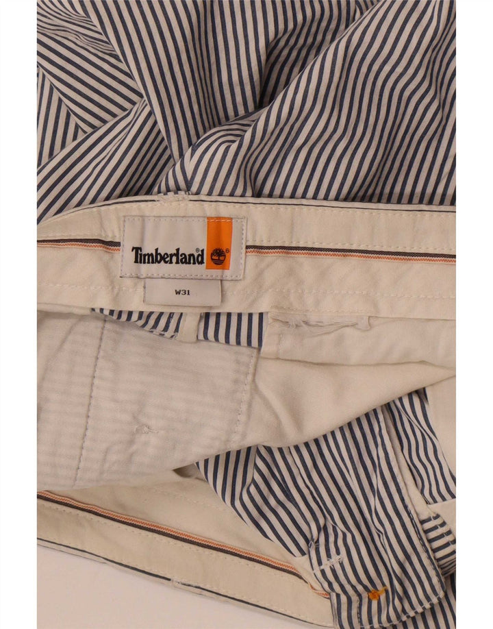 Pantaloni scurți chino pentru bărbați Timberland W31 Medium Blue Pinstripe