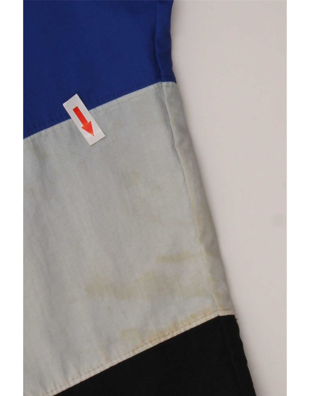 Jachetă de top pentru trening cu grafic pentru femei Champion UK 10 Small Blue Colorblock