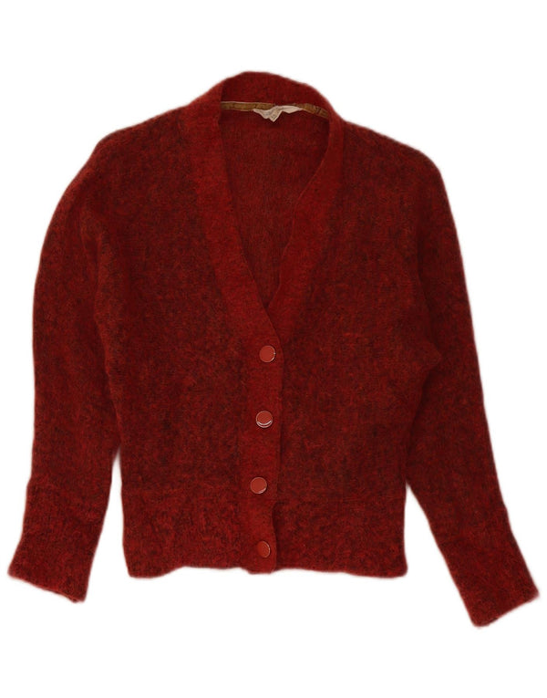 White Stuff Pulover cardigan supradimensionat pentru femei UK 6 XS Red Flecked