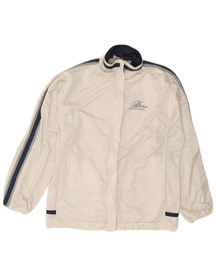 Jachetă de trening pentru bărbați Diadora UK 34, alb, poliester color bloc