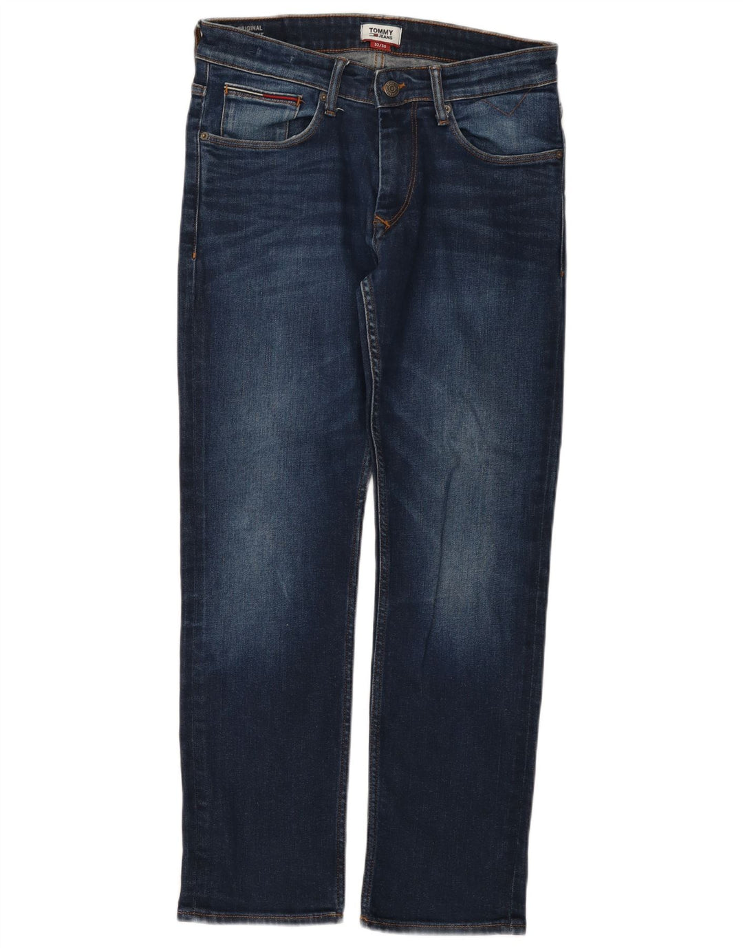 Blugi drepți pentru bărbați Tommy Hilfiger W32 L30 bumbac bleumarin