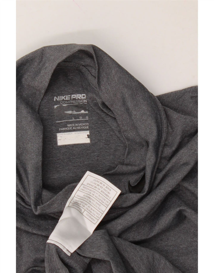 NIKE Womens Top Long Sleeve UK 14 Large Grey Polyester Vintage Nike and Second-Hand Nike from Messina Hembry 